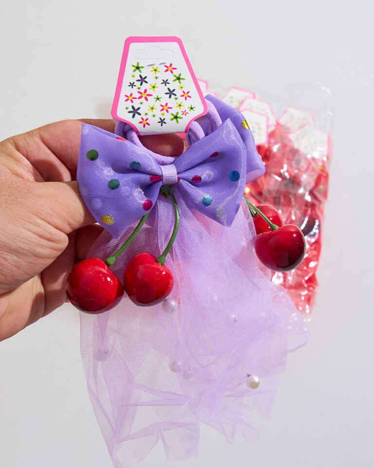 İKİLİ KİRAZLI LASTİK TOKA