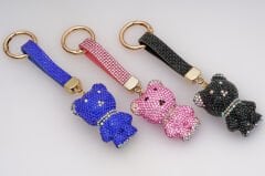 TAŞLI AYILI LÜKS ANAHTARLIK KVS-A-72-A