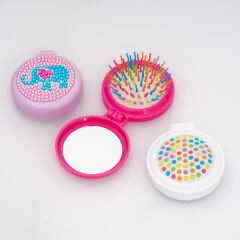 FİGÜRLÜ TAŞLI AYNALI TARAK KVS-269