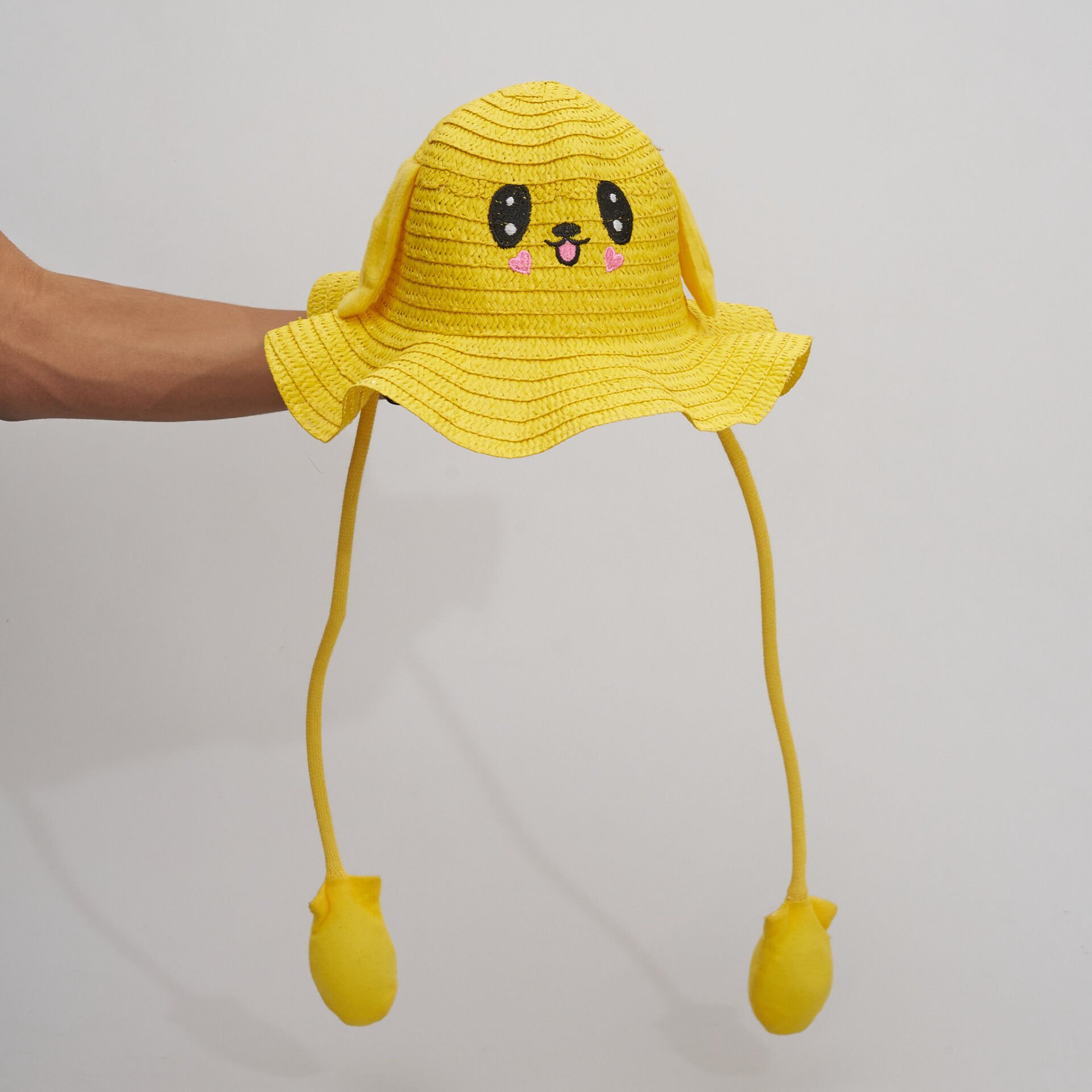 BASMALI ÇOCUK HASIR ŞAPKA KVS-020