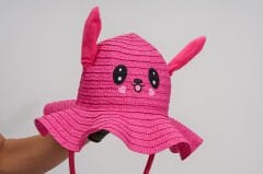 BASMALI ÇOCUK HASIR ŞAPKA KVS-020