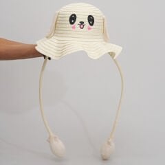 BASMALI ÇOCUK HASIR ŞAPKA KVS-020