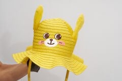 BASMALI ÇOCUK HASIR ŞAPKA KVS-022