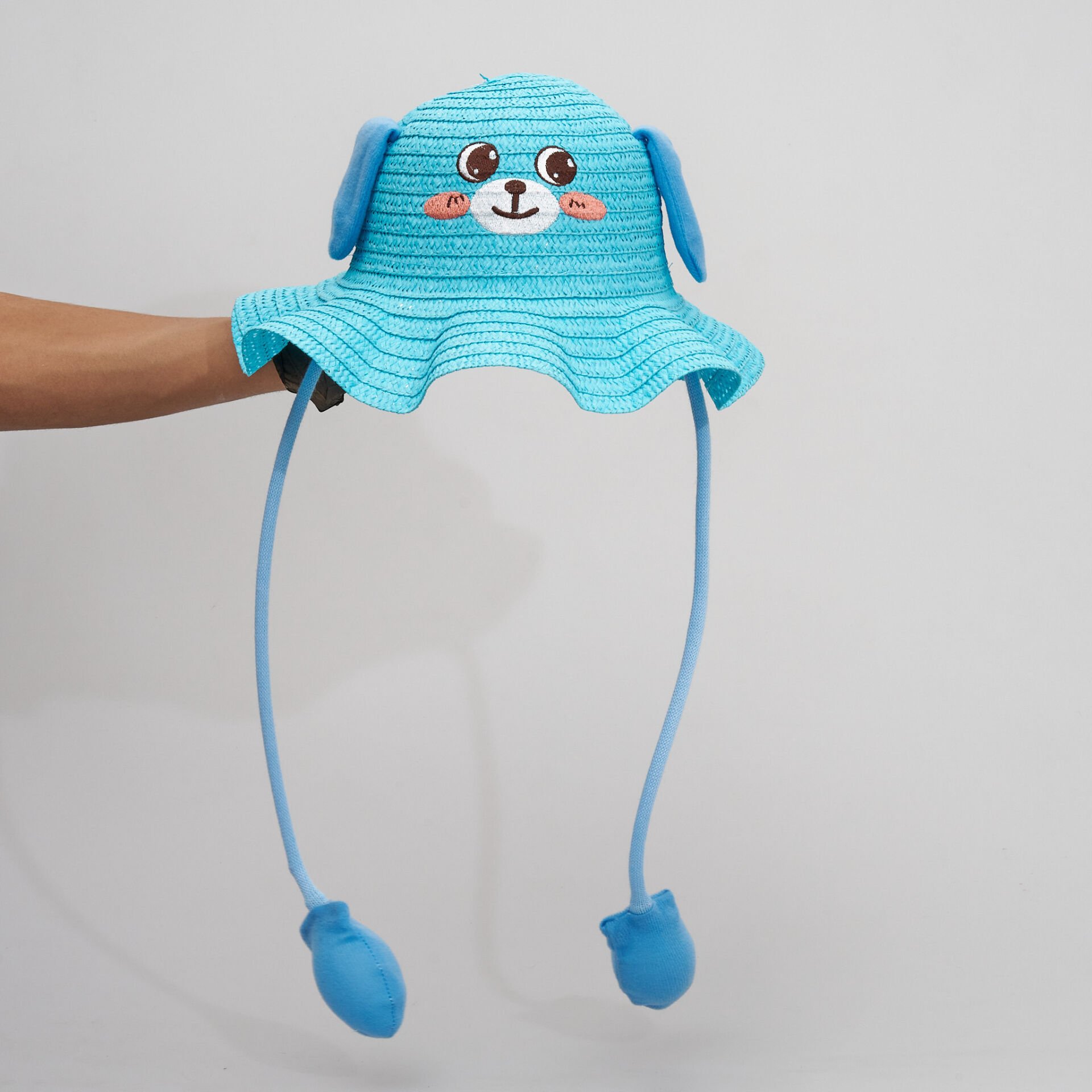 BASMALI ÇOCUK HASIR ŞAPKA KVS-022