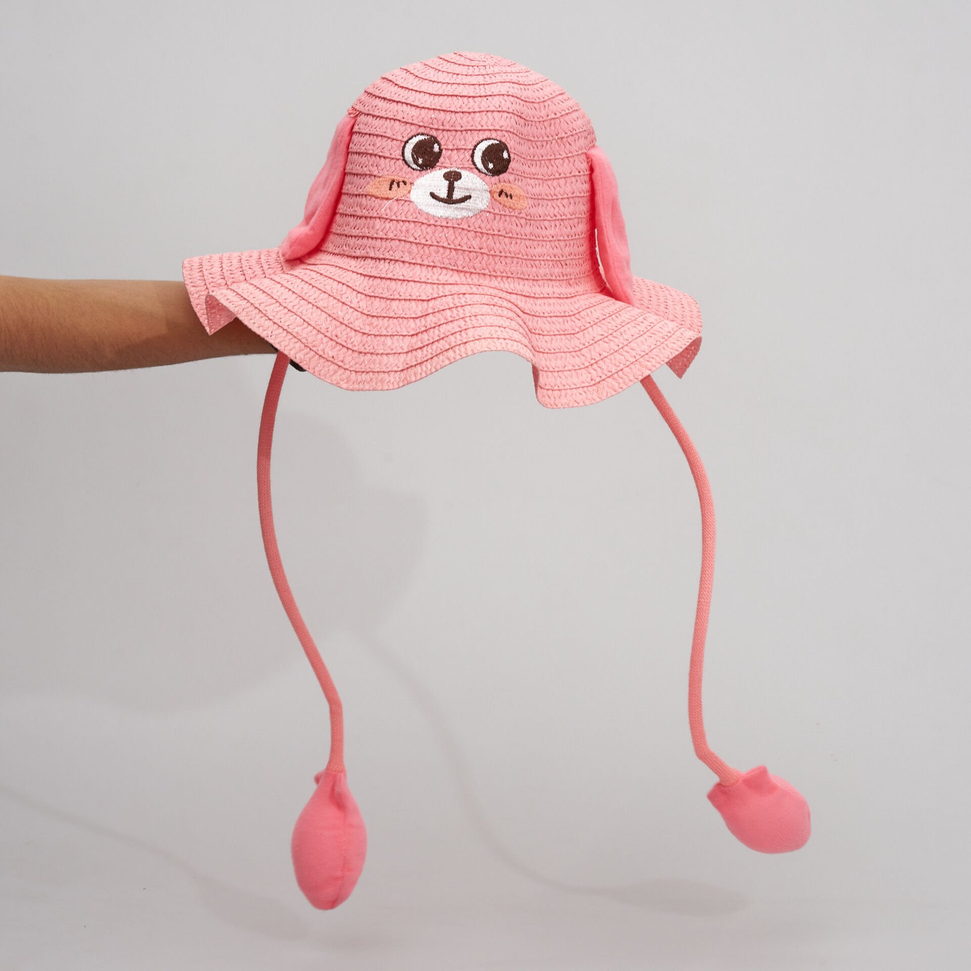 BASMALI ÇOCUK HASIR ŞAPKA KVS-022