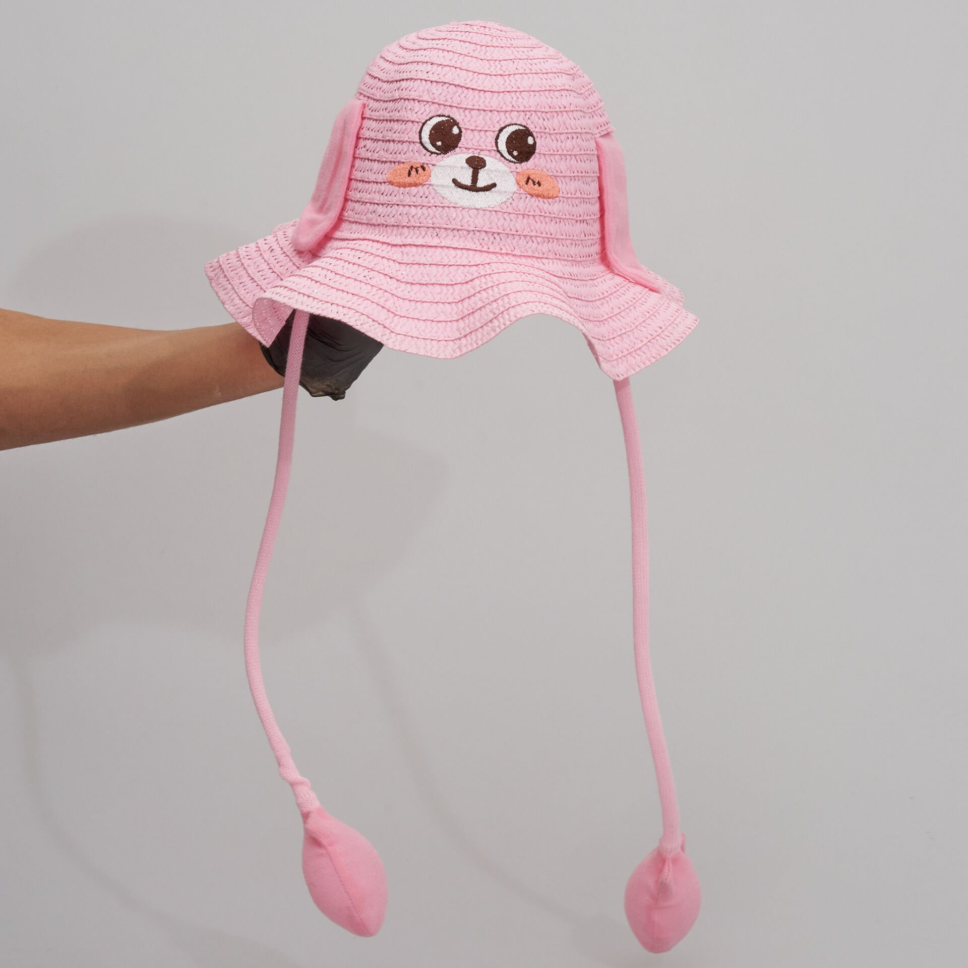 BASMALI ÇOCUK HASIR ŞAPKA KVS-022