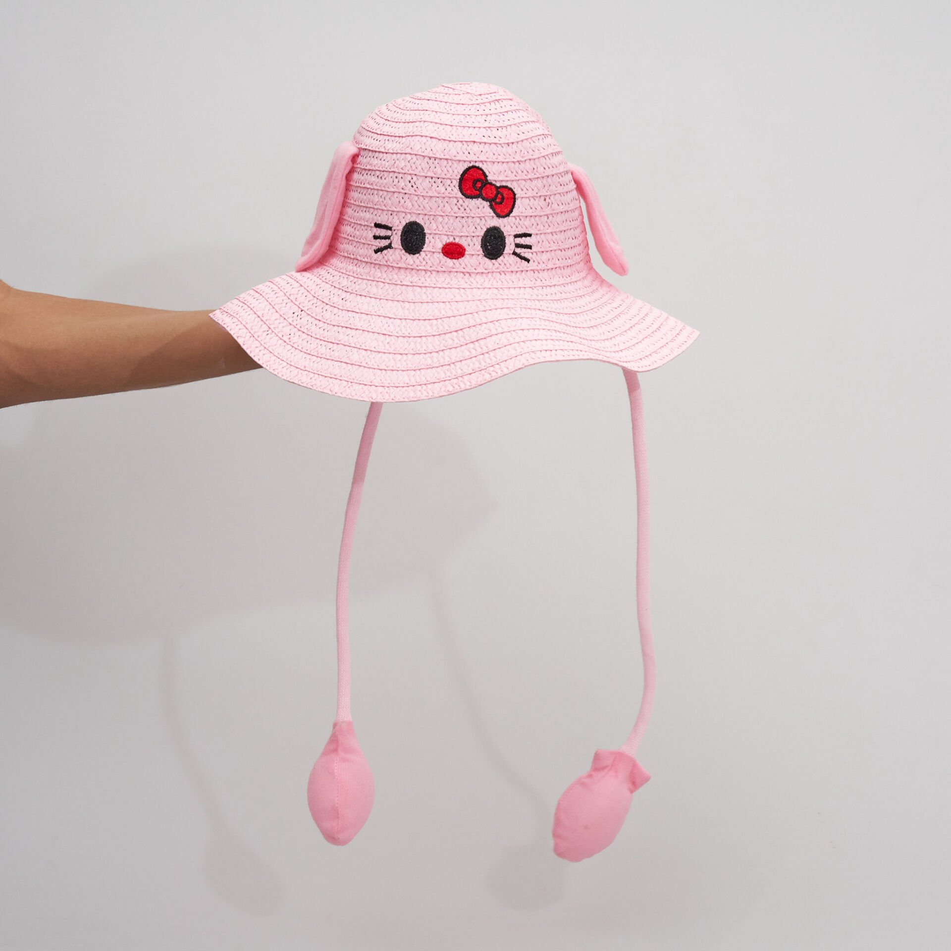 BASMALI ÇOCUK HASIR ŞAPKA KVS-021