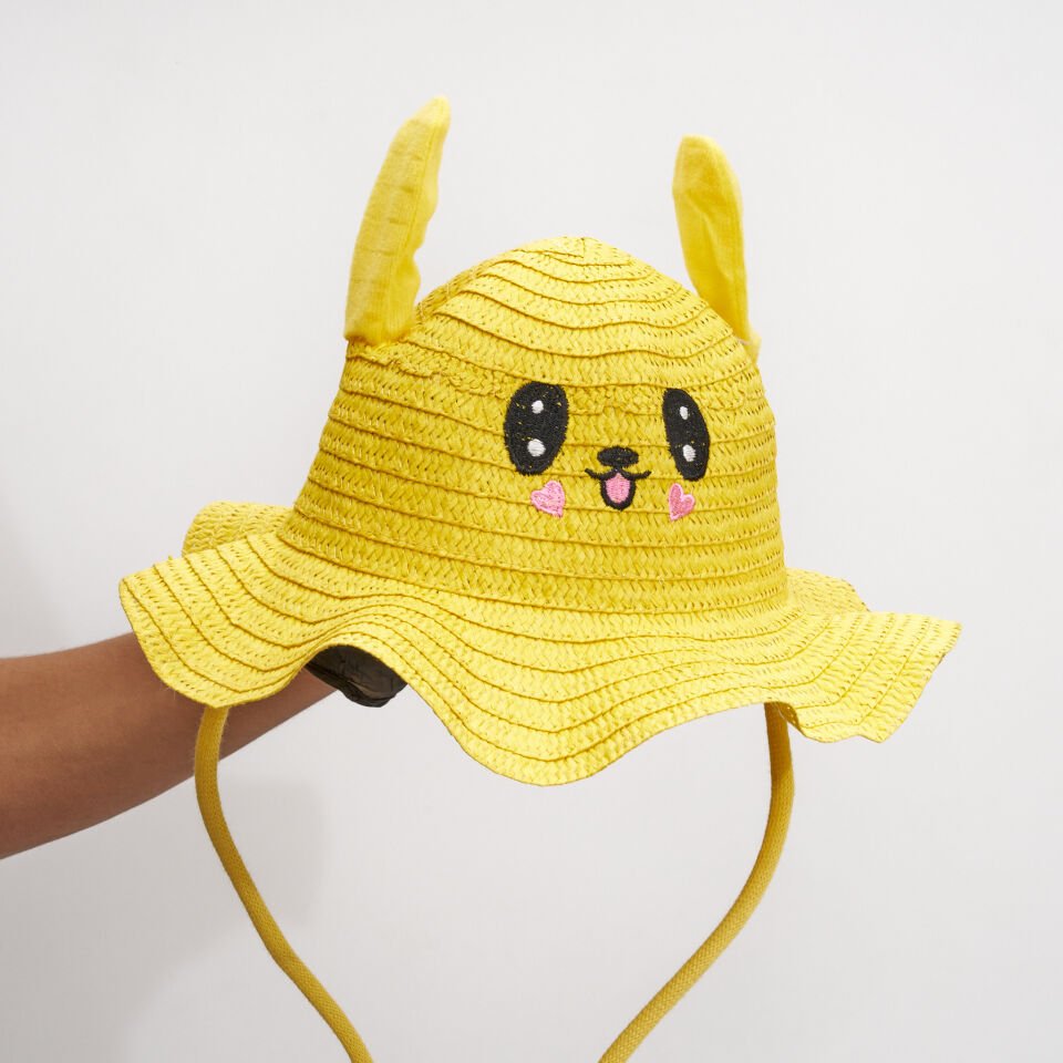 BASMALI ÇOCUK HASIR ŞAPKA KVS-020