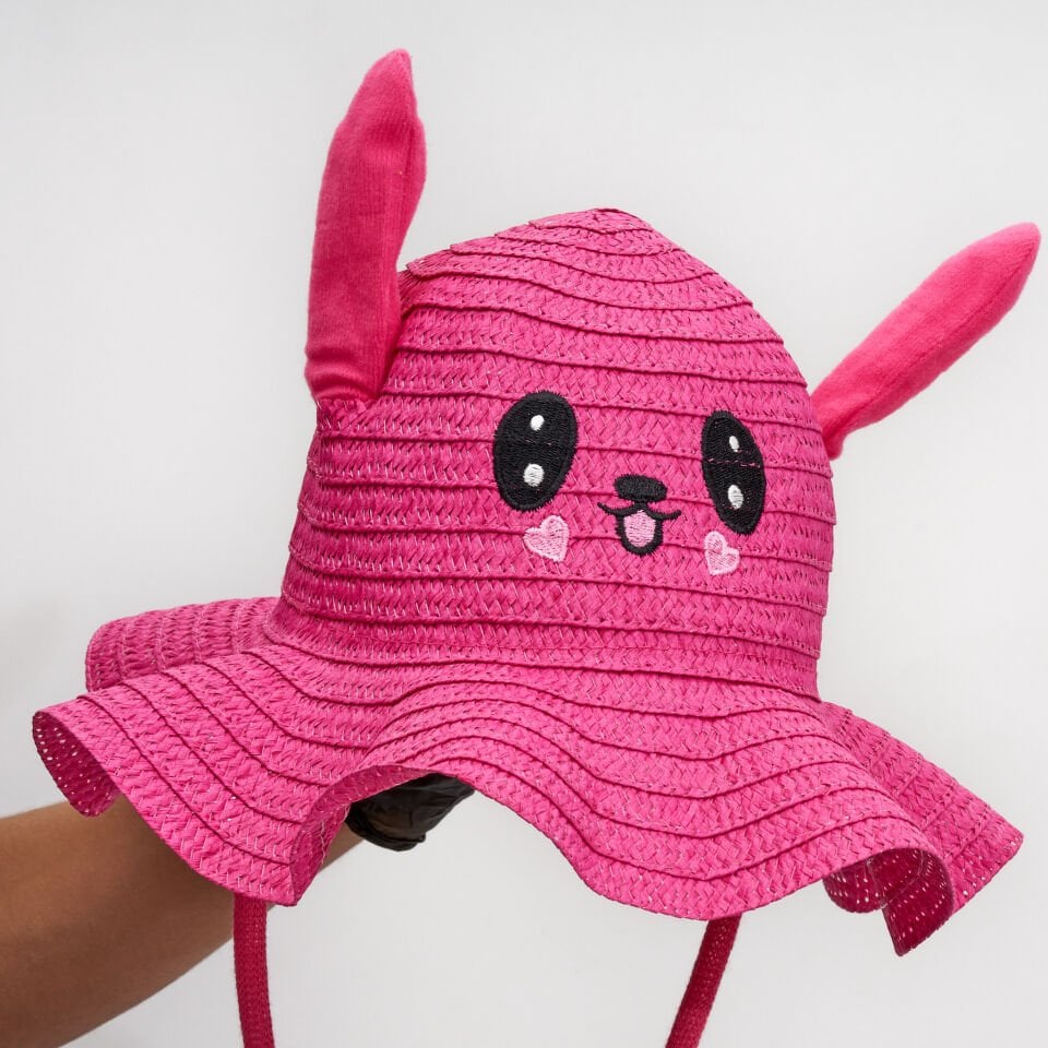 BASMALI ÇOCUK HASIR ŞAPKA KVS-020