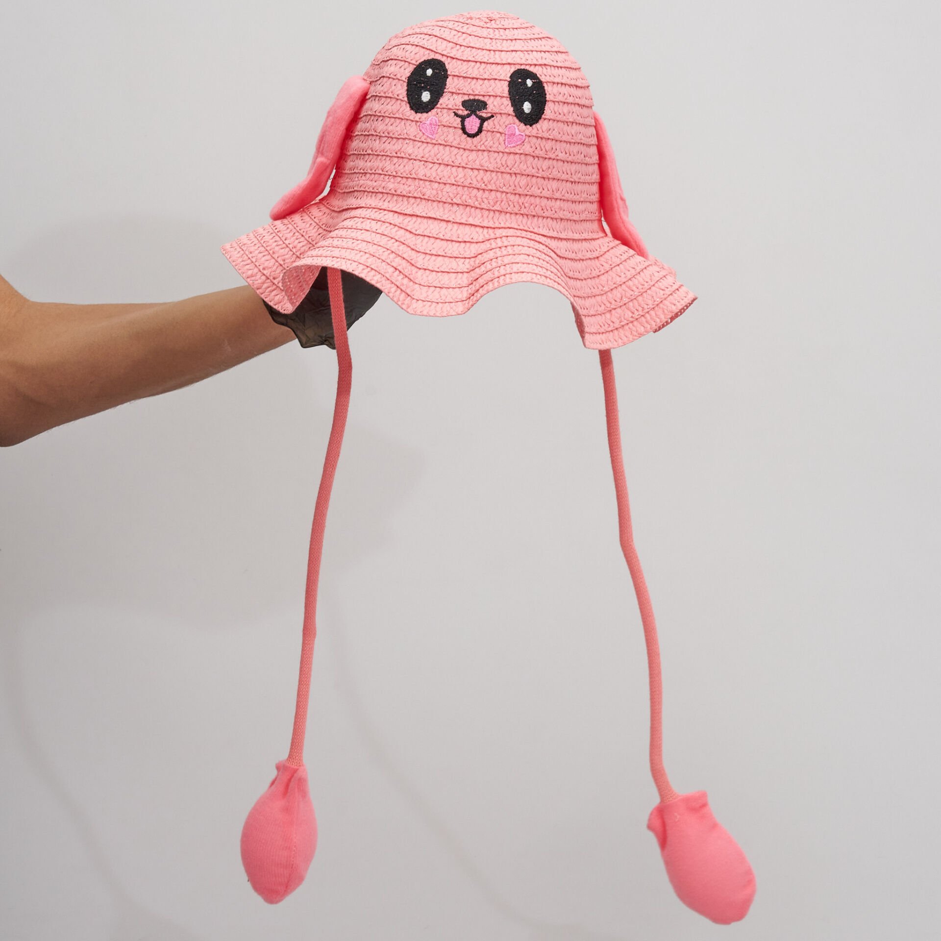 BASMALI ÇOCUK HASIR ŞAPKA KVS-020