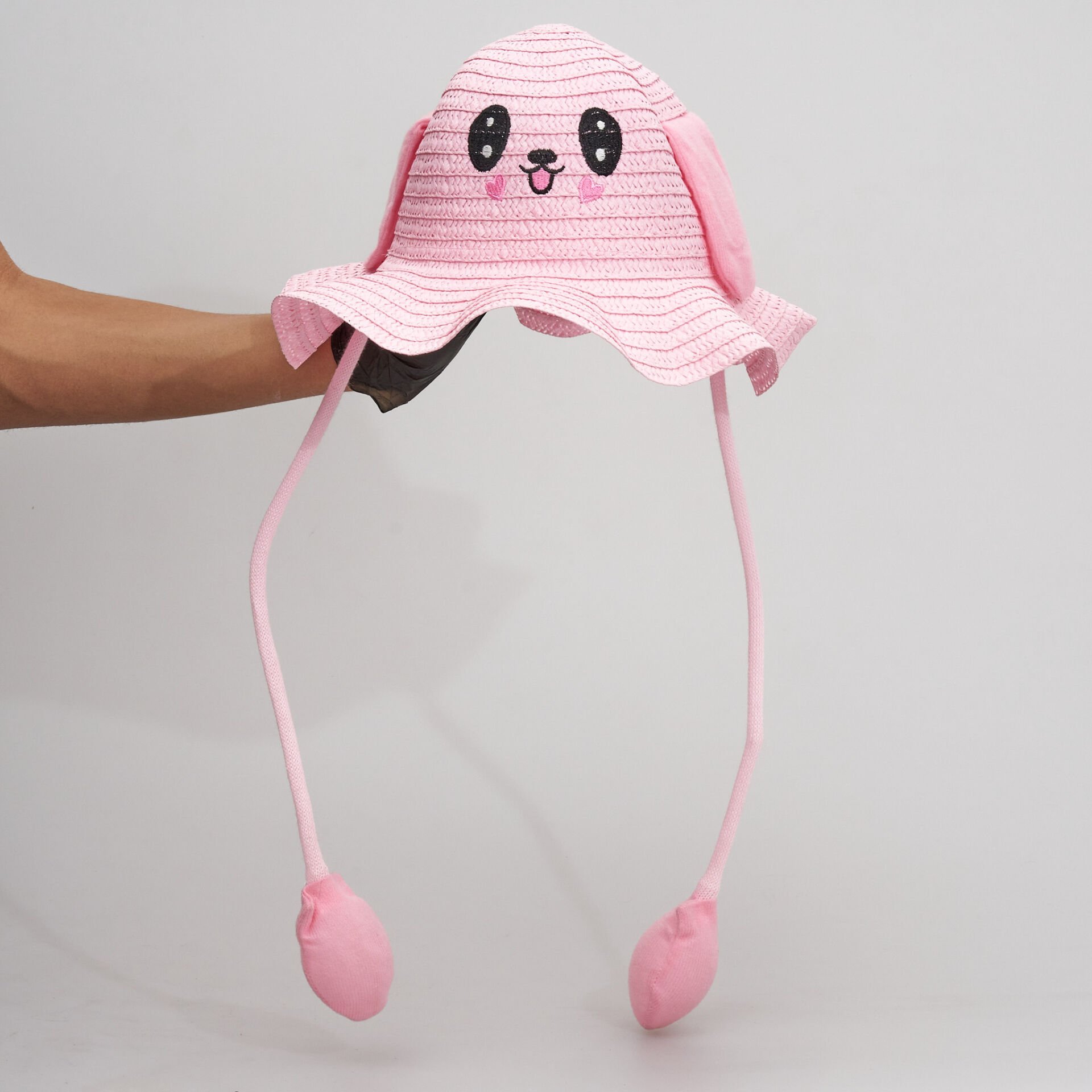 BASMALI ÇOCUK HASIR ŞAPKA KVS-020