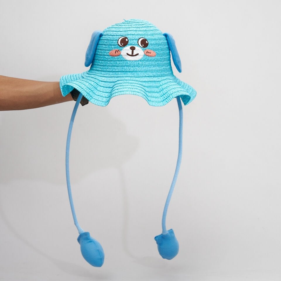 PRINTED CHILDREN'S STRAW HAT KVS-022