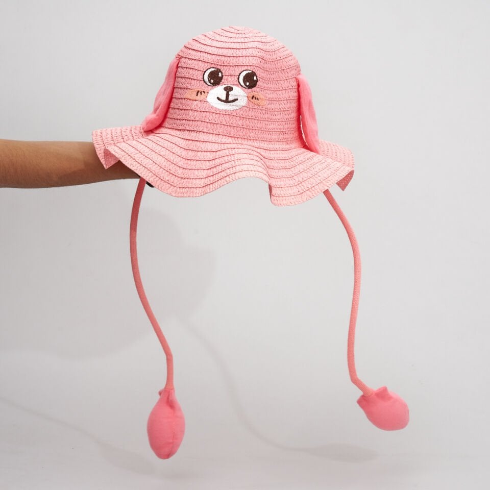 PRINTED CHILDREN'S STRAW HAT KVS-022