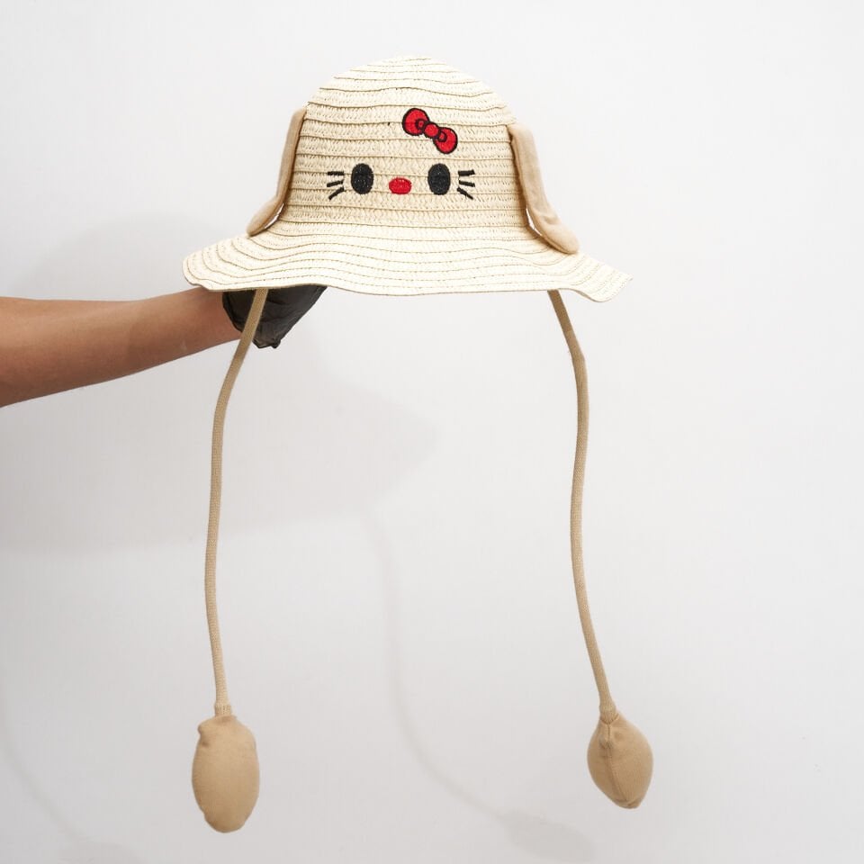 PRINTED CHILDREN'S STRAW HAT KVS-021