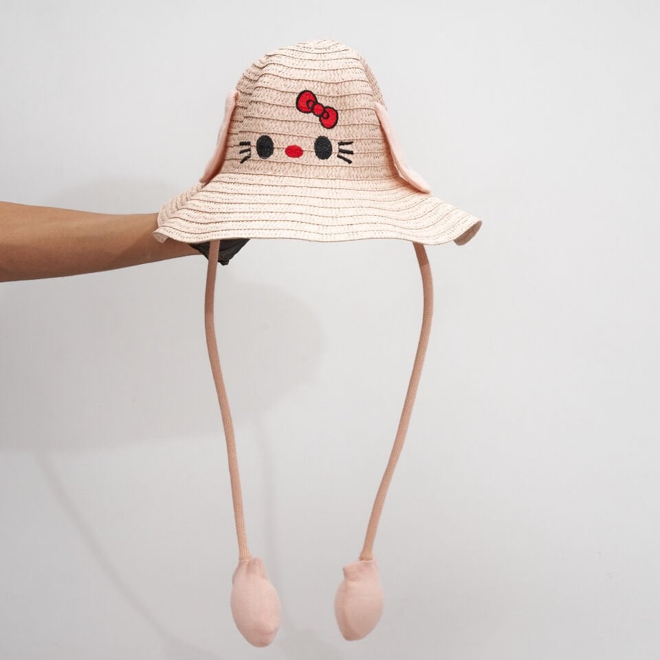 PRINTED CHILDREN'S STRAW HAT KVS-021