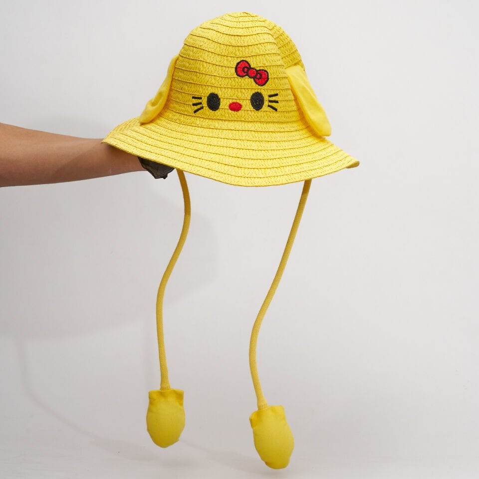 PRINTED CHILDREN'S STRAW HAT KVS-021