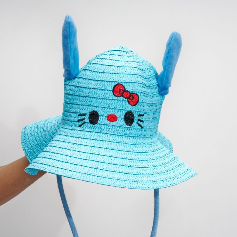 BASMALI ÇOCUK HASIR ŞAPKA KVS-021