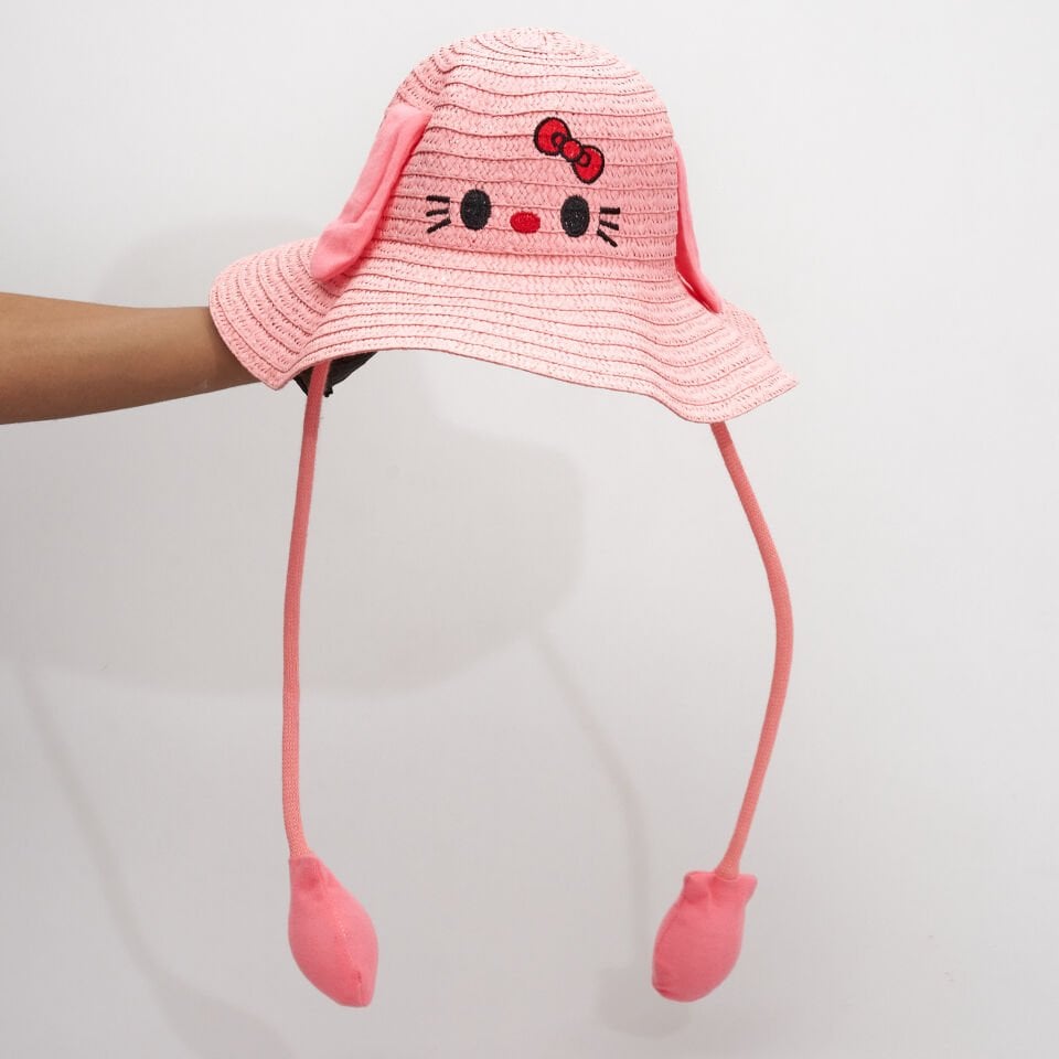 PRINTED CHILDREN'S STRAW HAT KVS-021