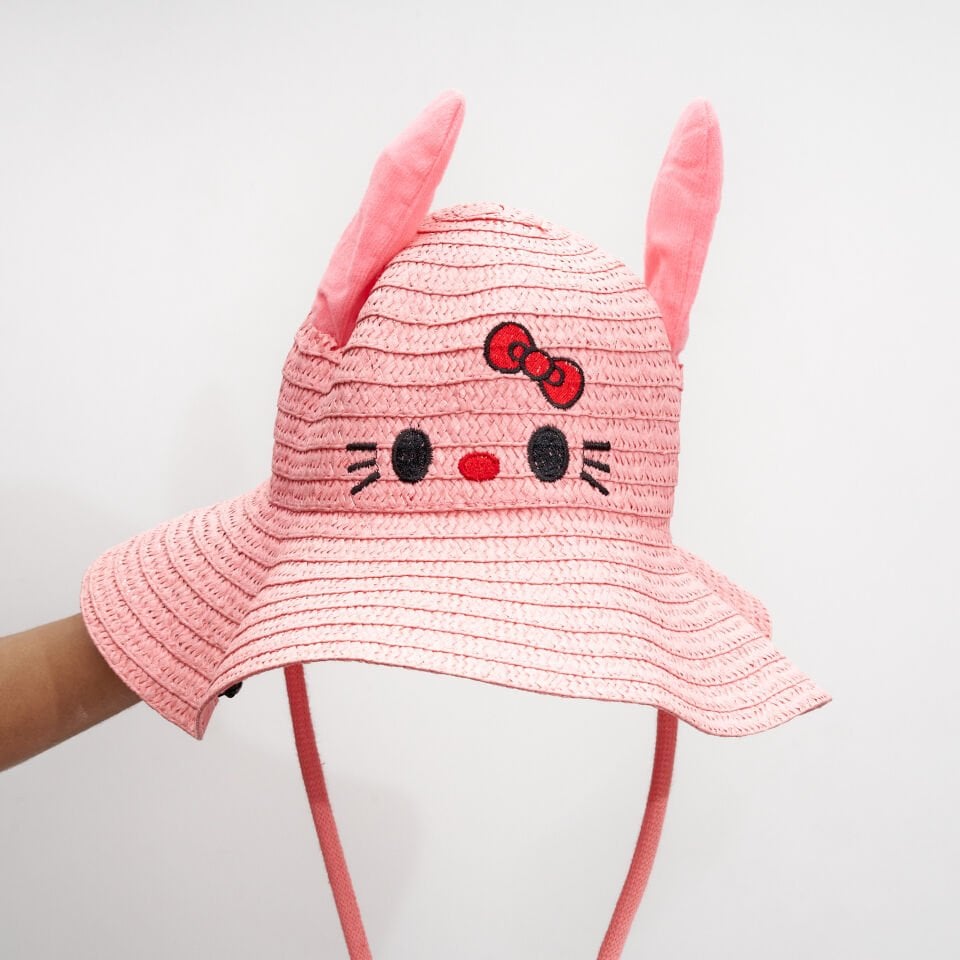 BASMALI ÇOCUK HASIR ŞAPKA KVS-021