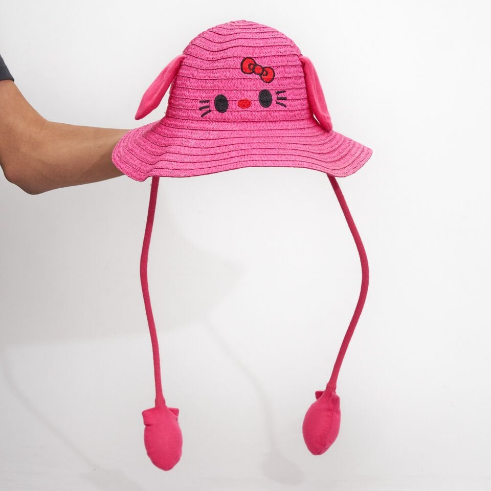 BASMALI ÇOCUK HASIR ŞAPKA KVS-021