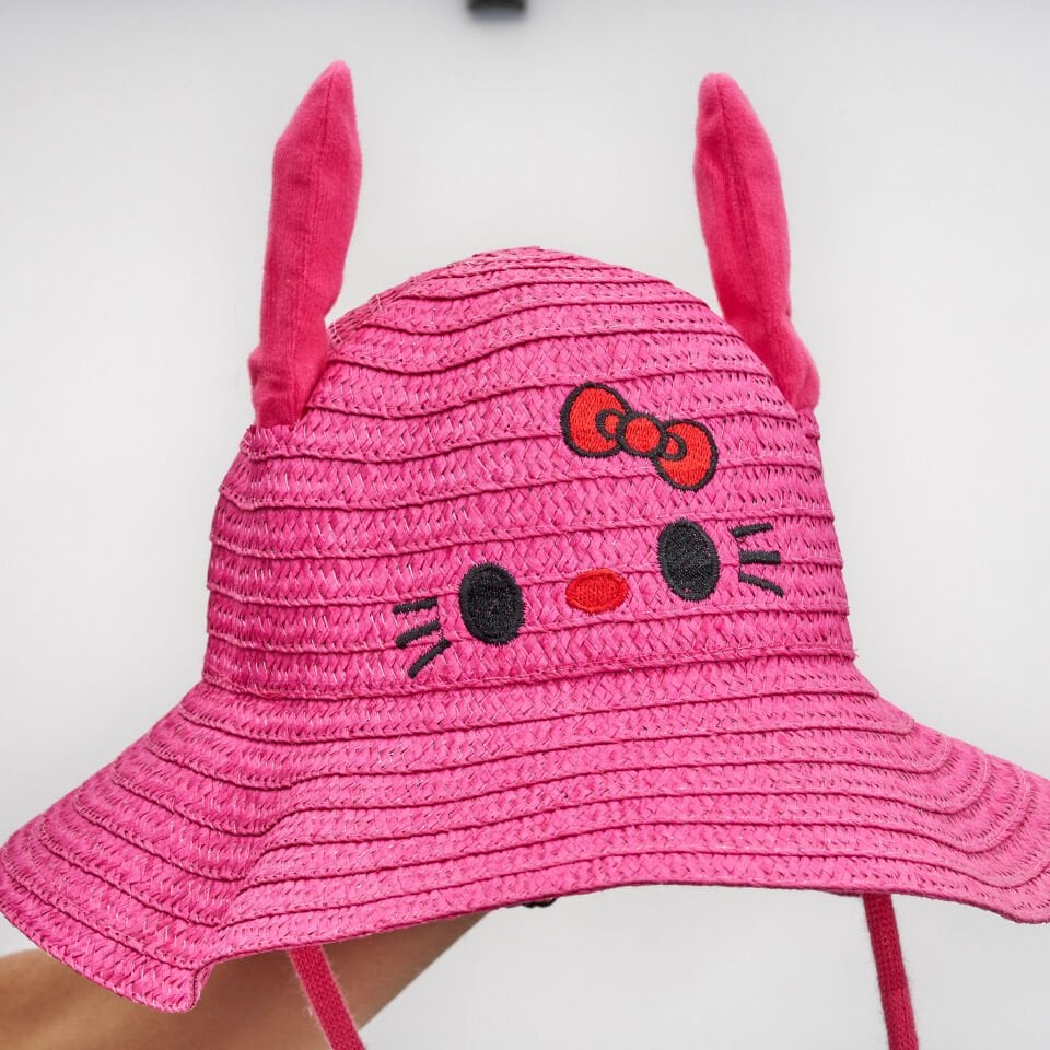 BASMALI ÇOCUK HASIR ŞAPKA KVS-021