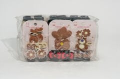 CARD FIGURED CHILDREN SET BUCKLE S-4