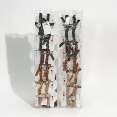 KARTLI İKİLİ BAYAN LASTİK TOKA KVS-91