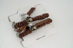 KARTLI İKİLİ BAYAN LASTİK TOKA KVS-91