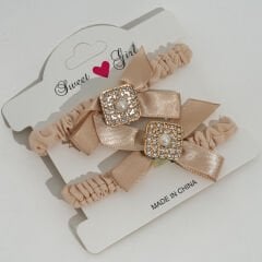 KARTLI İKİLİ BAYAN LASTİK TOKA KVS-91