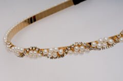 WOMEN'S CROWN WITH PEARLS KVS-144